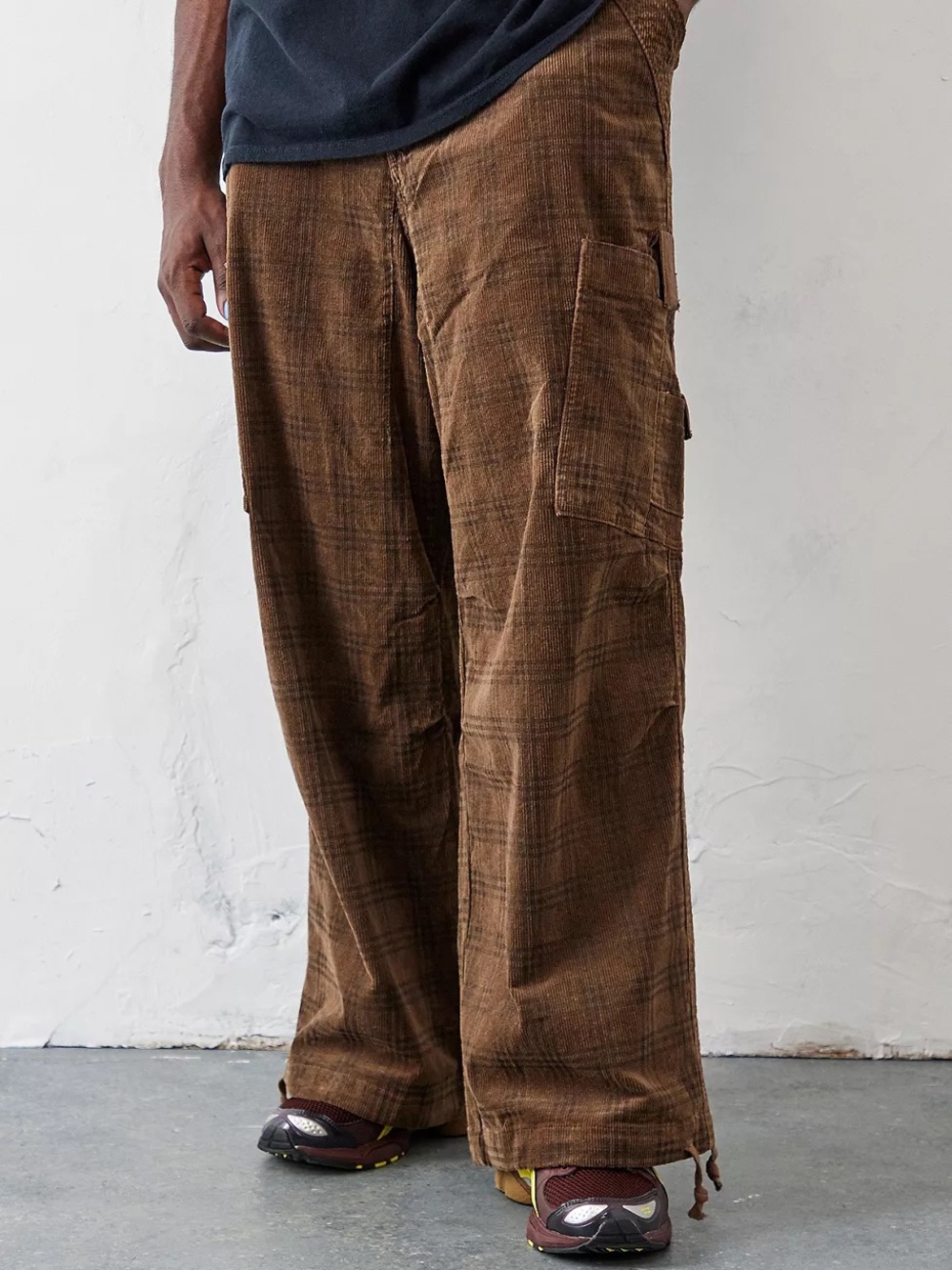 Jaded London Brown Corduroy Balloon Pants